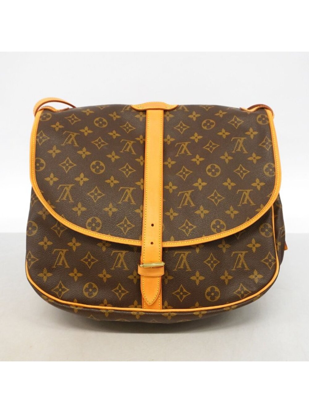 Louis Vuitton Shoulder Bag Monogram Saumur 35 Brown - Picture 12 of 12